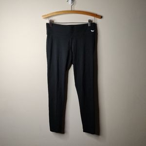 🌎 Victoria's Secret PINK black Yoga pants size Medium